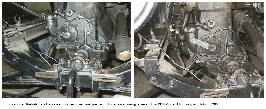 model t ford engine removal