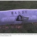 Headstone of Robert Tennessee J. Bandy and wife, Alene Murphy Bandy  (Whorton Springs Cemetery, Smithville, TN)